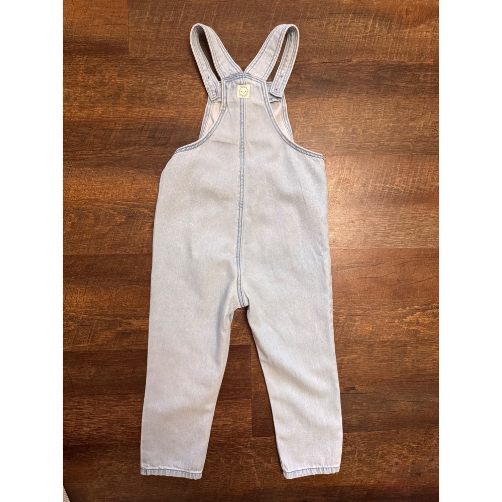 HEMA Kids Light Wash Denim Overalls Size 98 2-3Y Unisex Dungarees - Picture 5 of 7
